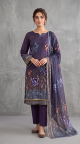 GOHAR'S CLOTHES Premium Bold Print 3 Piece Unstitched Lawn Suit for Women